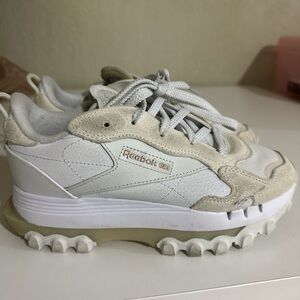Reebok  Cream and White Sneakers